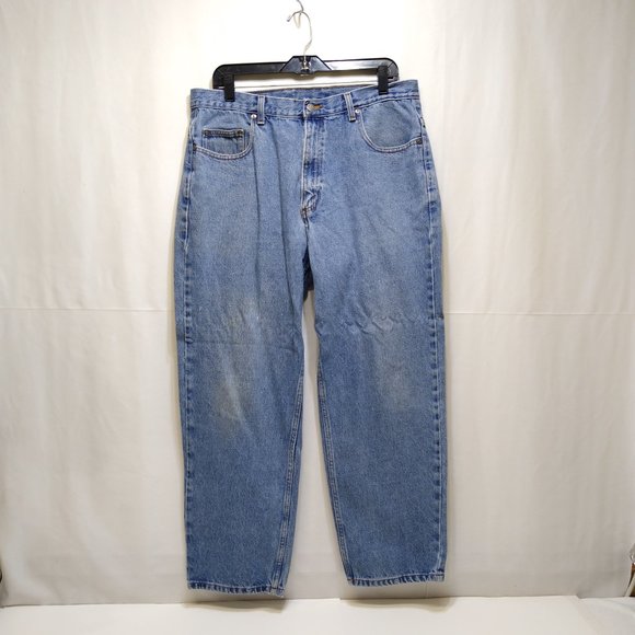 Members Mark Jeans Men's Heavy Denim Tag 36x29 Actual Size 35x28 100% Cotton - Picture 1 of 7